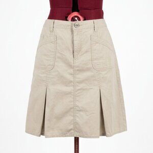 FRENCH CUFF - Cuff Beige A-Line Skirt with Pockets - Size large